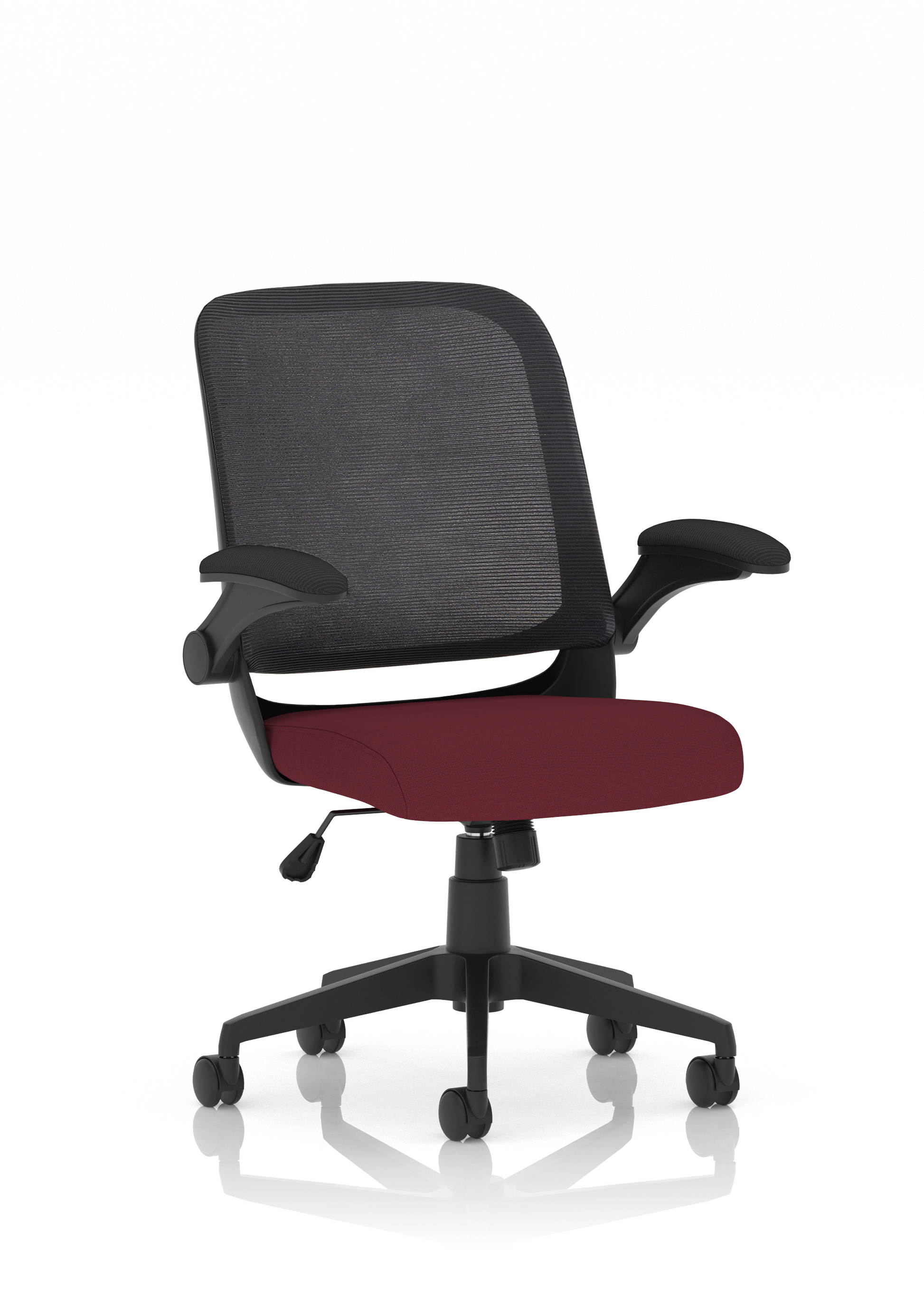 Crew Task Operator Mesh Chair With Folding Arms