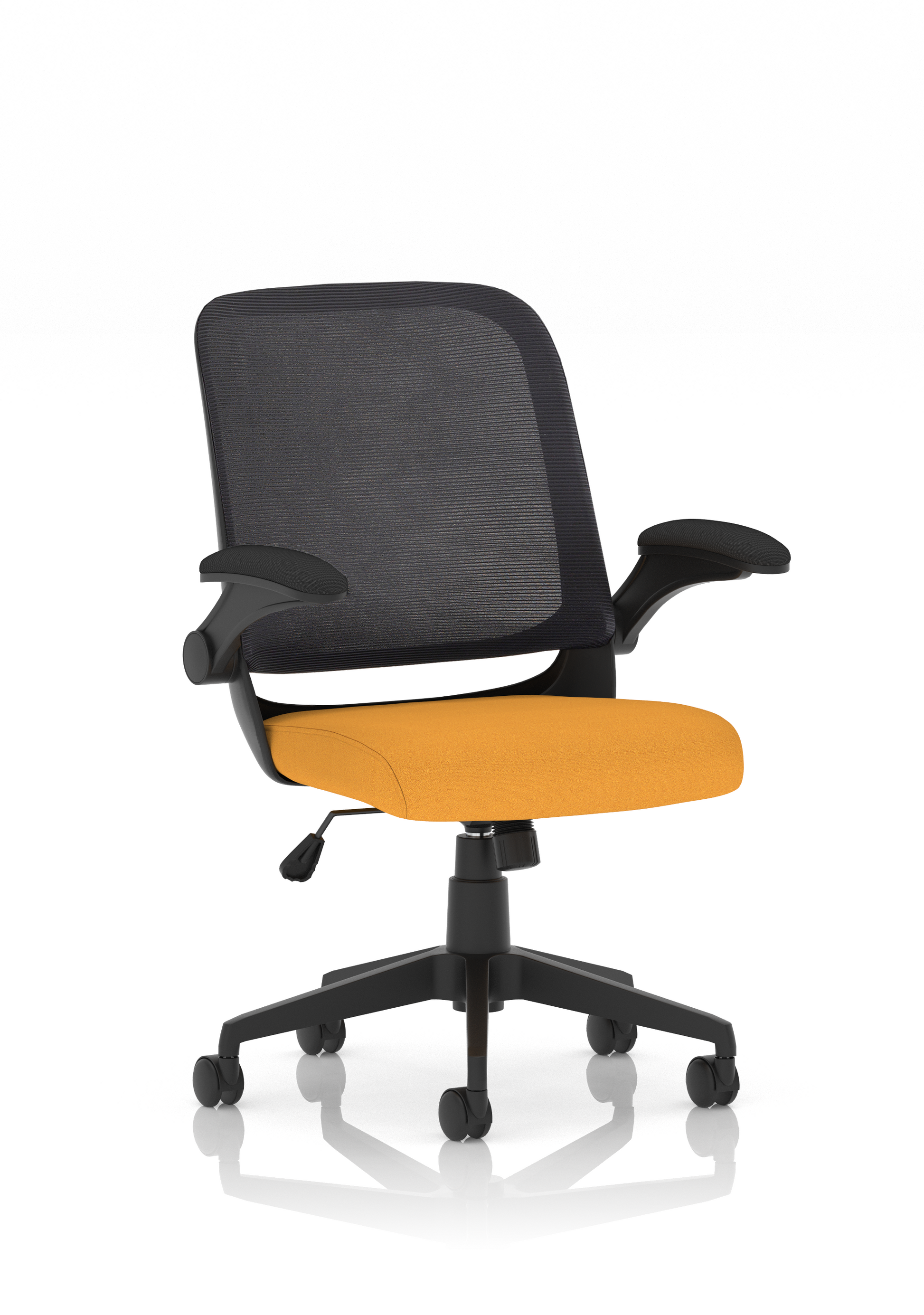 Crew Task Operator Mesh Chair With Folding Arms