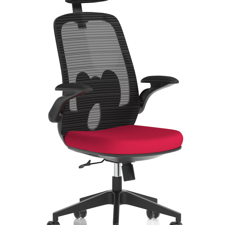 Sigma Executive Mesh Chair With Folding Arms