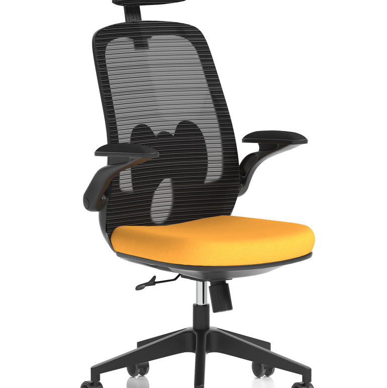 Sigma Executive Mesh Chair With Folding Arms