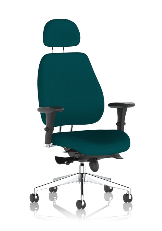 Chiro Plus High Back Ergonomic Posture Chair Black with Arms