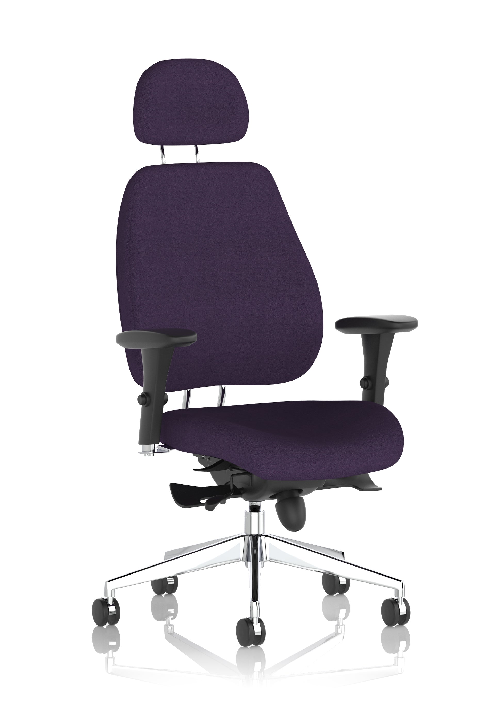 Chiro Plus High Back Ergonomic Posture Chair Black with Arms