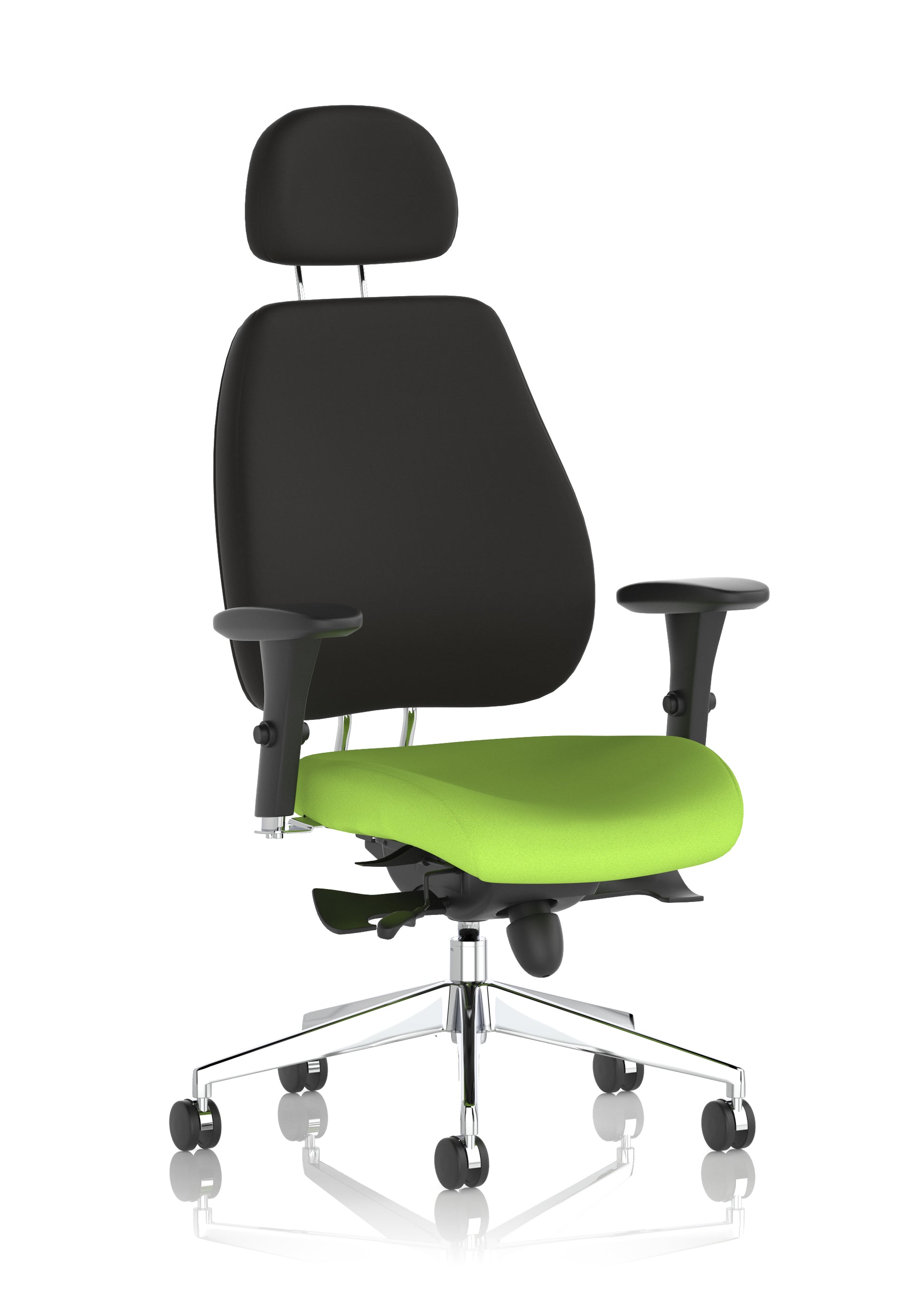 Chiro Plus High Back Ergonomic Posture Chair Black with Arms