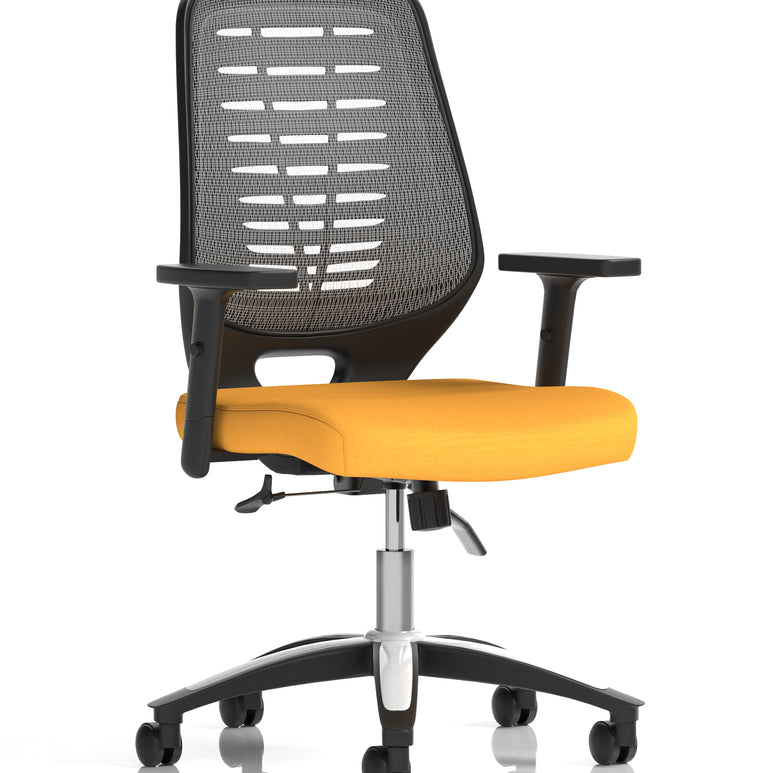 Relay Medium Mesh Back Task Operator Office Chair with Arms