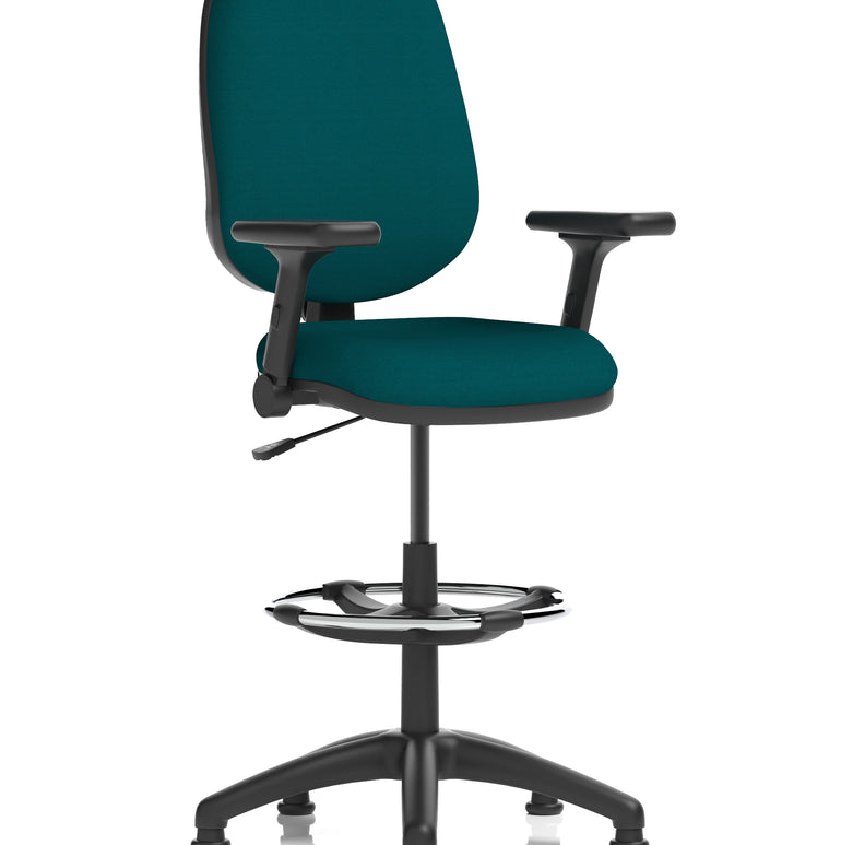 Eclipse Plus I Medium Back Task Operator Office Chair with Hi Rise Draughtsman Kit