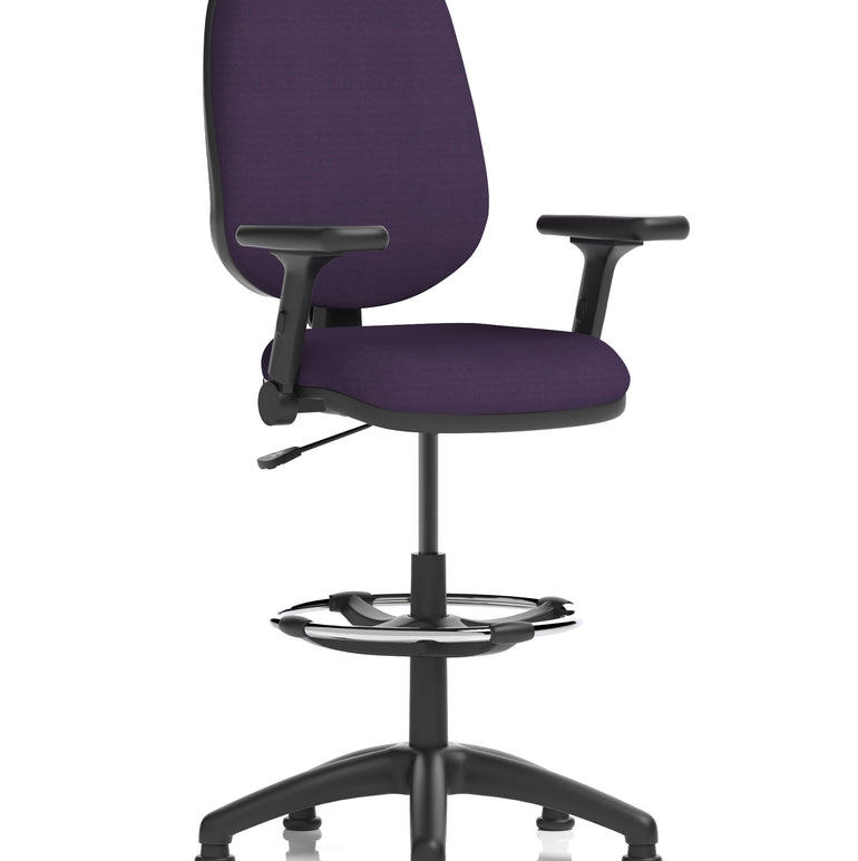 Eclipse Plus I Medium Back Task Operator Office Chair with Hi Rise Draughtsman Kit
