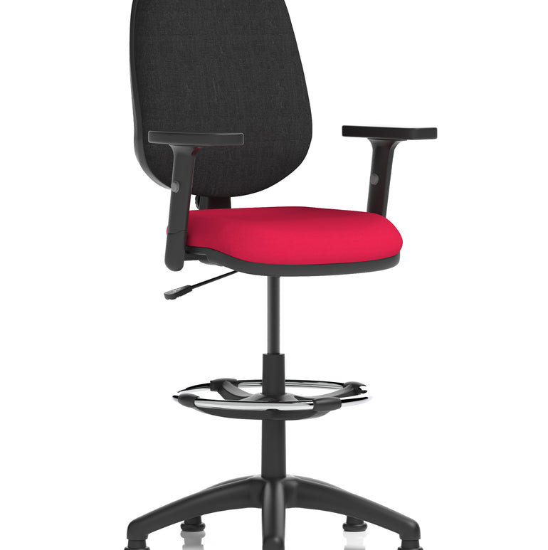 Eclipse Plus I Medium Back Task Operator Office Chair with Hi Rise Draughtsman Kit