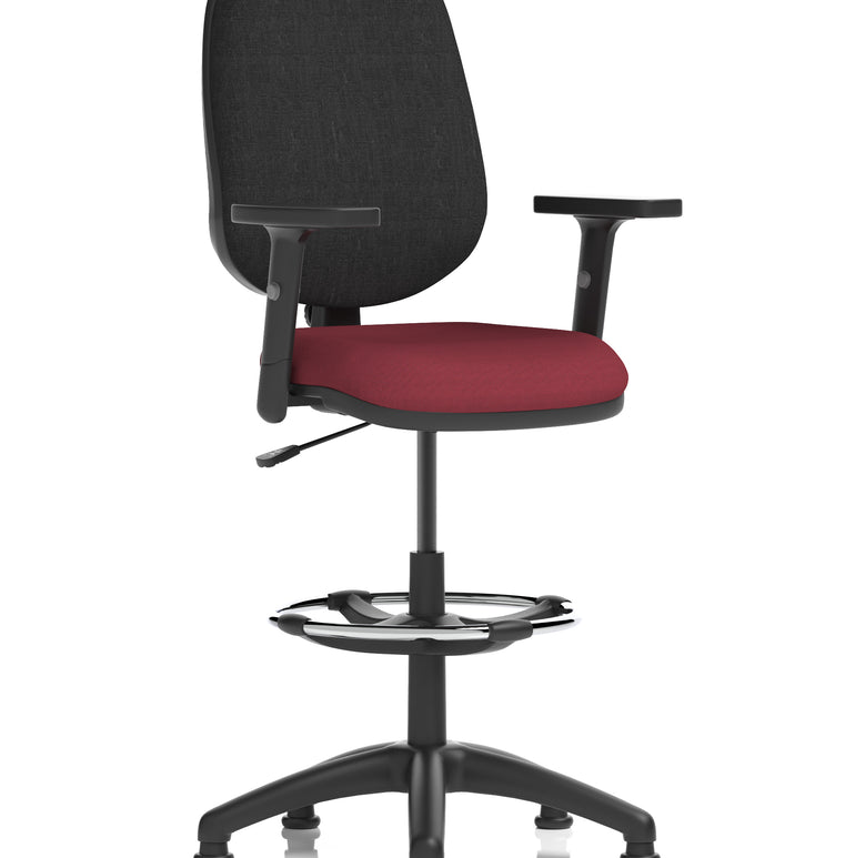 Eclipse Plus I Medium Back Task Operator Office Chair with Hi Rise Draughtsman Kit