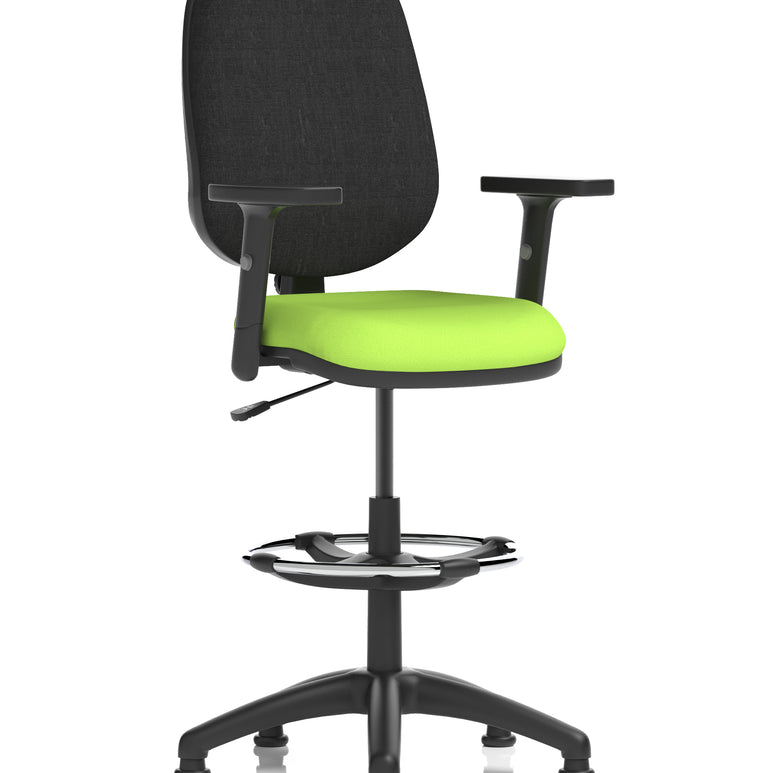 Eclipse Plus I Medium Back Task Operator Office Chair with Hi Rise Draughtsman Kit