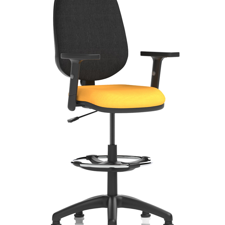 Eclipse Plus I Medium Back Task Operator Office Chair with Hi Rise Draughtsman Kit