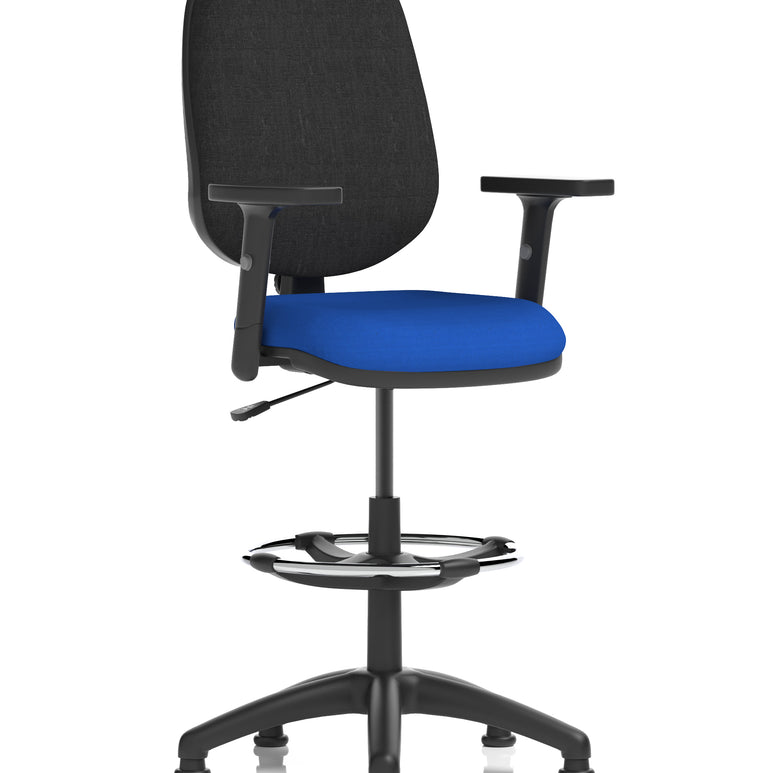 Eclipse Plus I Medium Back Task Operator Office Chair with Hi Rise Draughtsman Kit