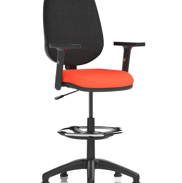 Eclipse Plus I Medium Back Task Operator Office Chair with Hi Rise Draughtsman Kit