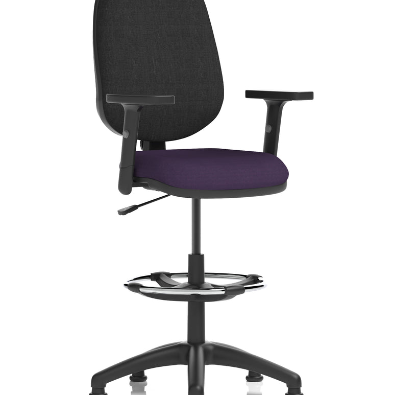 Eclipse Plus I Medium Back Task Operator Office Chair with Hi Rise Draughtsman Kit