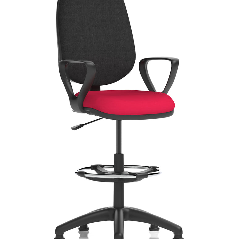 Eclipse Plus I Medium Back Task Operator Office Chair with Hi Rise Draughtsman Kit