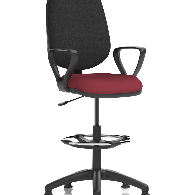 Eclipse Plus I Medium Back Task Operator Office Chair with Hi Rise Draughtsman Kit