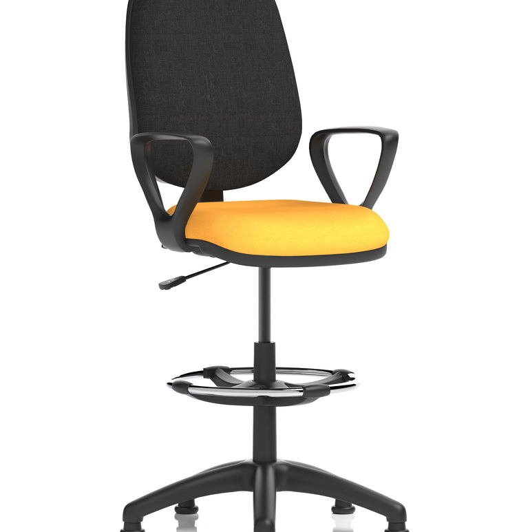 Eclipse Plus I Medium Back Task Operator Office Chair with Hi Rise Draughtsman Kit