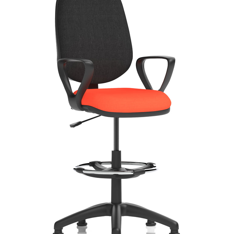Eclipse Plus I Medium Back Task Operator Office Chair with Hi Rise Draughtsman Kit