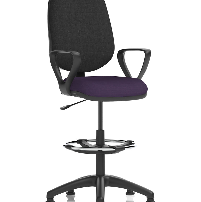 Eclipse Plus I Medium Back Task Operator Office Chair with Hi Rise Draughtsman Kit