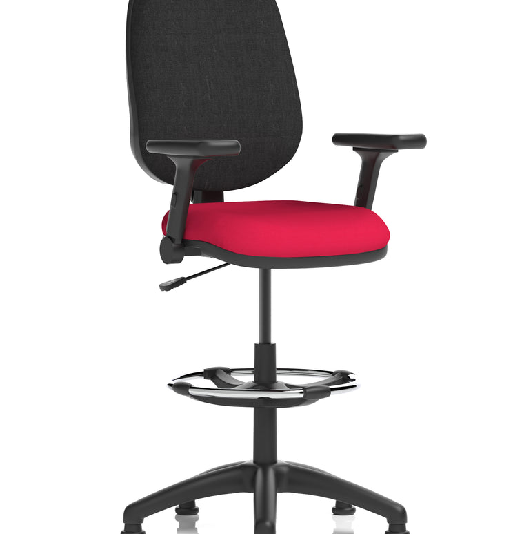 Eclipse Plus I Medium Back Task Operator Office Chair with Hi Rise Draughtsman Kit