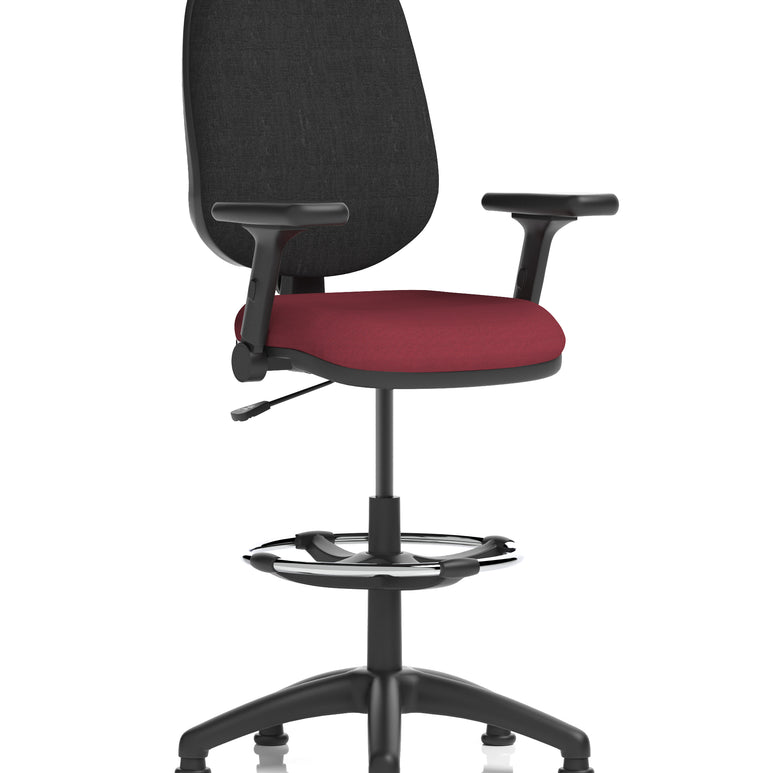 Eclipse Plus I Medium Back Task Operator Office Chair with Hi Rise Draughtsman Kit