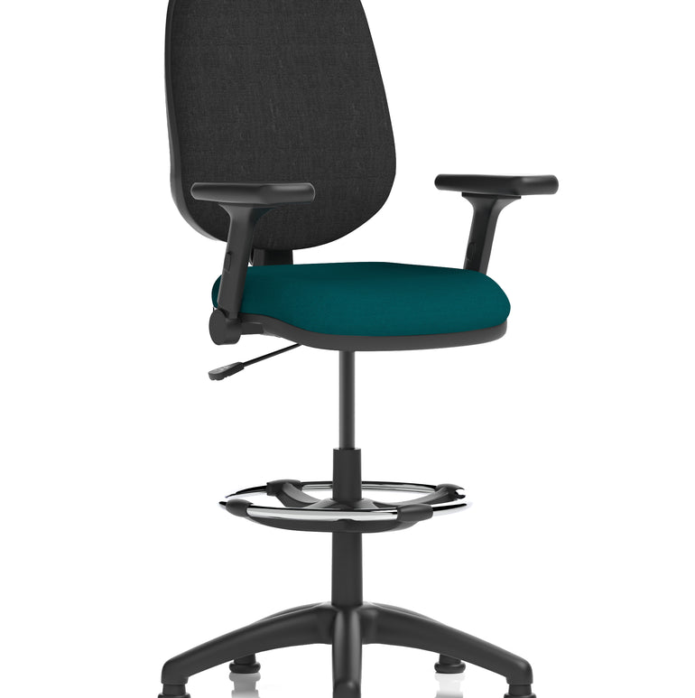 Eclipse Plus I Medium Back Task Operator Office Chair with Hi Rise Draughtsman Kit
