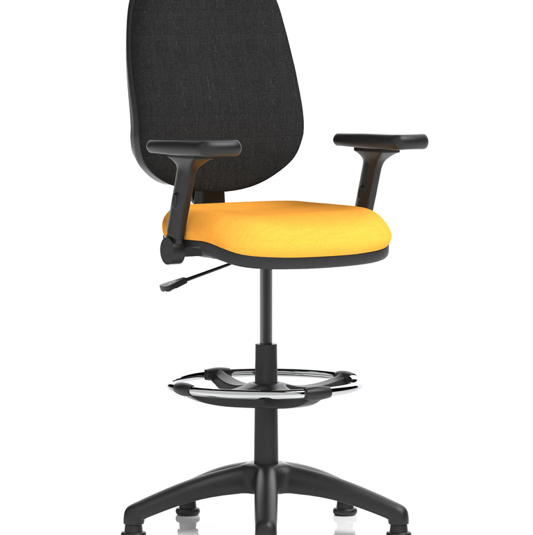 Eclipse Plus I Medium Back Task Operator Office Chair with Hi Rise Draughtsman Kit