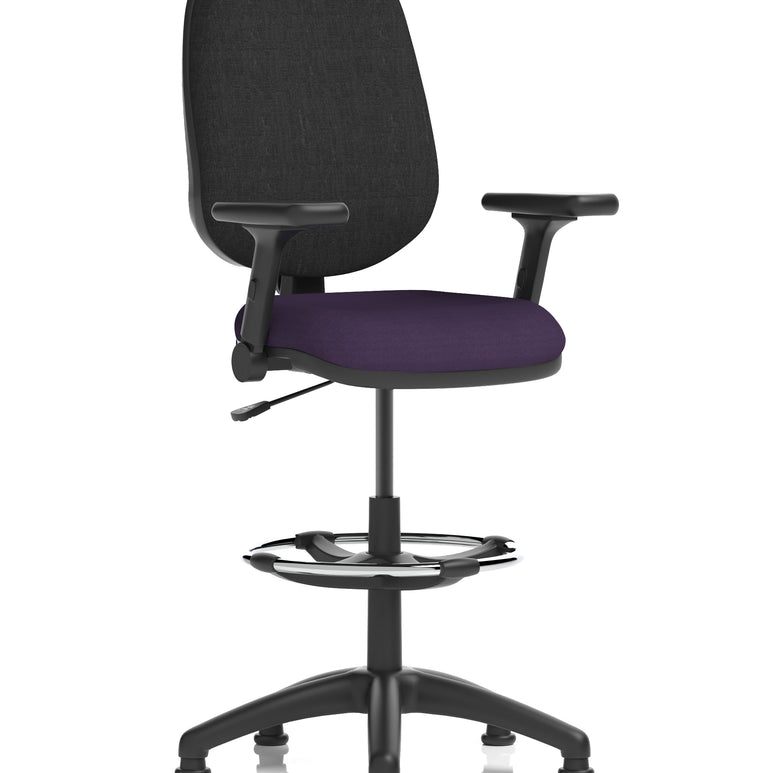 Eclipse Plus I Medium Back Task Operator Office Chair with Hi Rise Draughtsman Kit