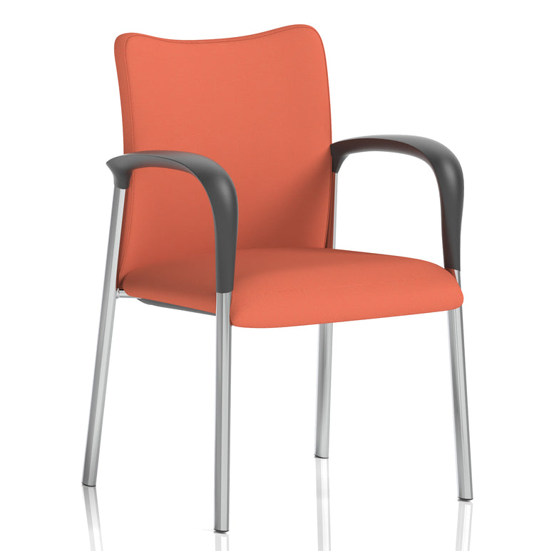 Academy Stacking Medium Back Visitor Office Chair In Quest Fabric