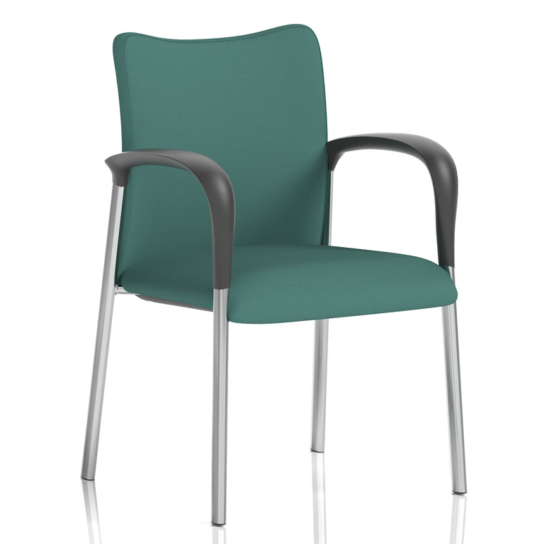 Academy Stacking Medium Back Visitor Office Chair In Quest Fabric