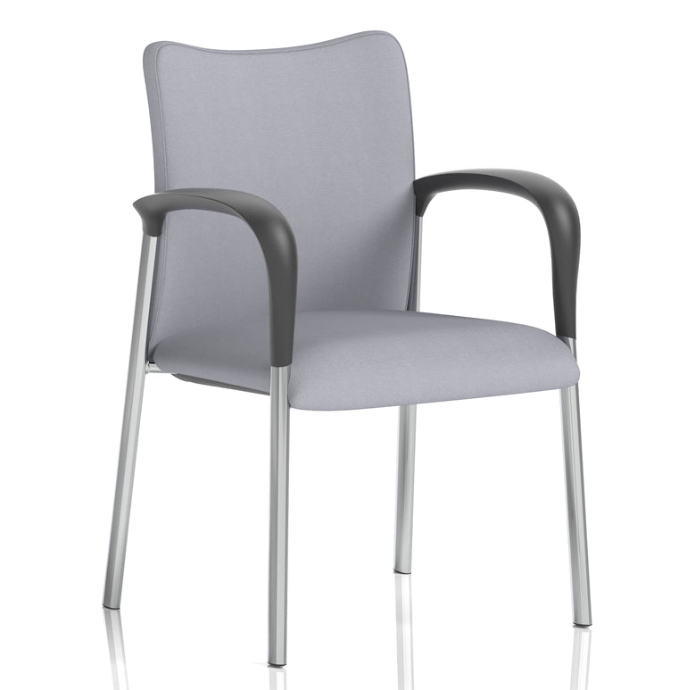 Academy Stacking Medium Back Visitor Office Chair In Quest Fabric