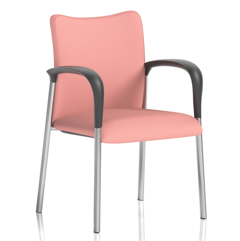 Academy Stacking Medium Back Visitor Office Chair In Quest Fabric
