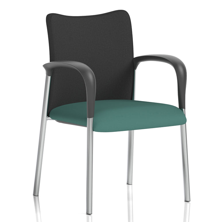 Academy Stacking Medium Back Visitor Office Chair In Quest Fabric