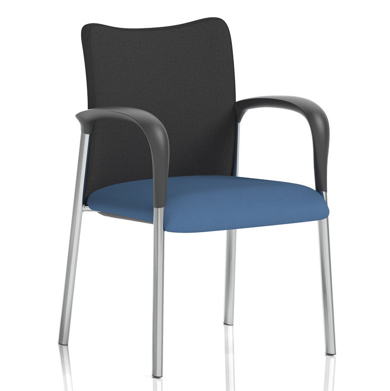 Academy Stacking Medium Back Visitor Office Chair In Quest Fabric