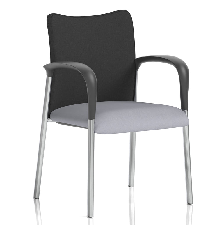 Academy Stacking Medium Back Visitor Office Chair In Quest Fabric