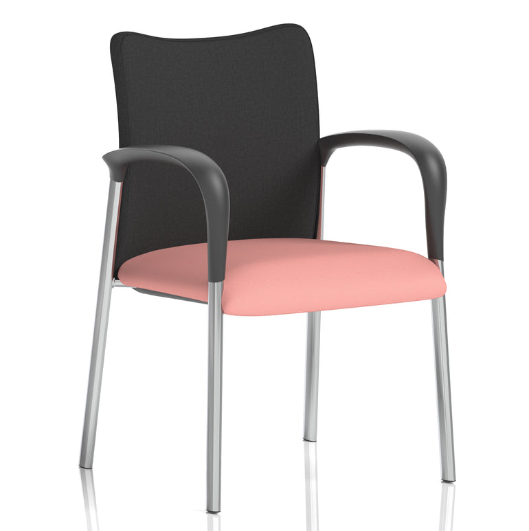 Academy Stacking Medium Back Visitor Office Chair In Quest Fabric