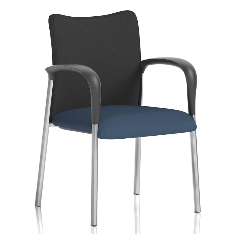 Academy Stacking Medium Back Visitor Office Chair In Quest Fabric