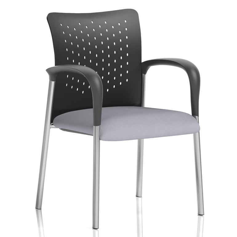 Academy Stacking Medium Back Visitor Office Chair In Quest Fabric