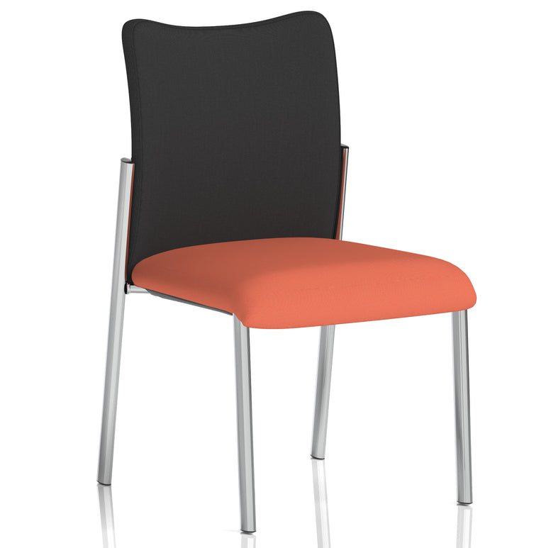 Academy Stacking Medium Back Visitor Office Chair In Quest Fabric