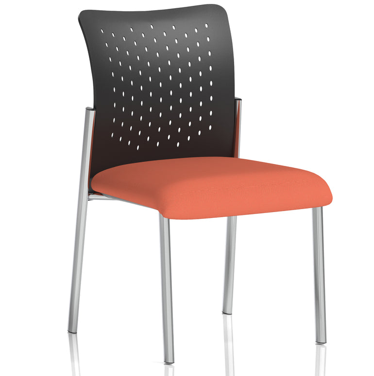 Academy Stacking Medium Back Visitor Office Chair In Quest Fabric