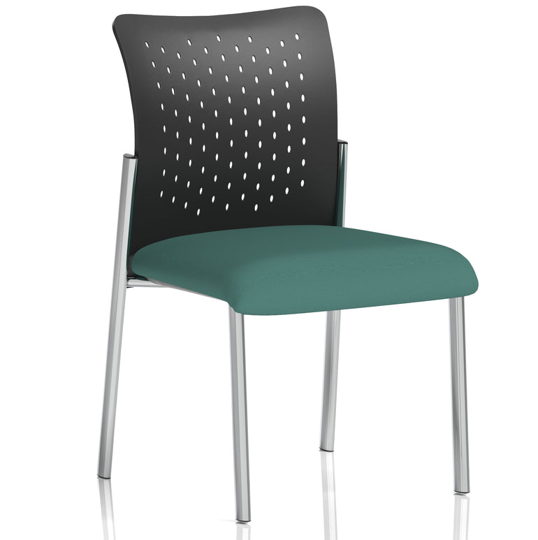 Academy Stacking Medium Back Visitor Office Chair In Quest Fabric