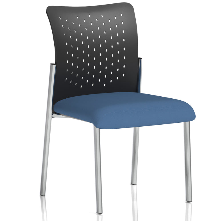 Academy Stacking Medium Back Visitor Office Chair In Quest Fabric
