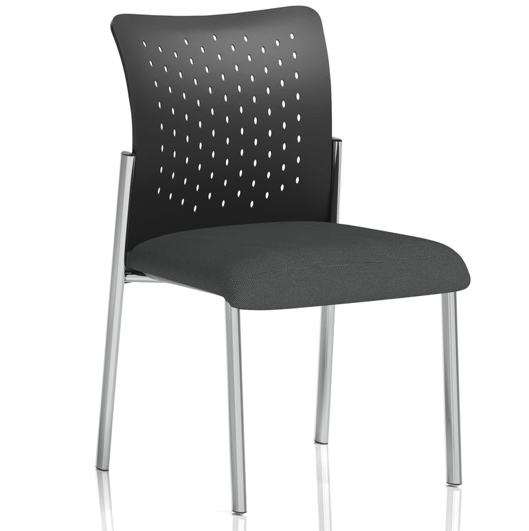 Academy Stacking Medium Back Visitor Office Chair In Quest Fabric