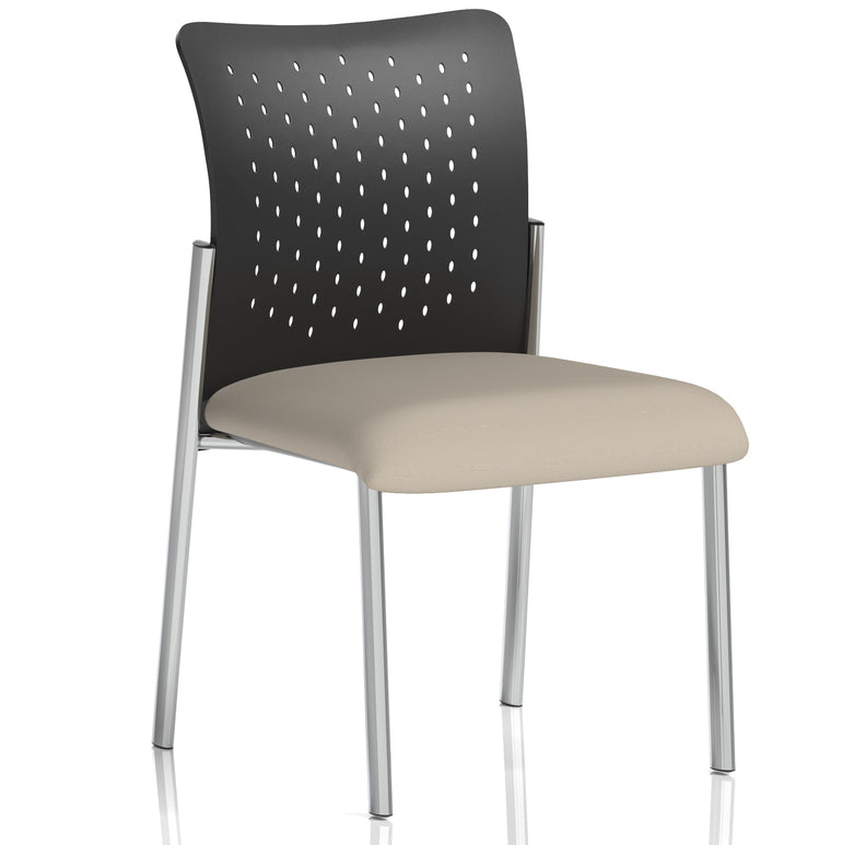 Academy Stacking Medium Back Visitor Office Chair In Quest Fabric
