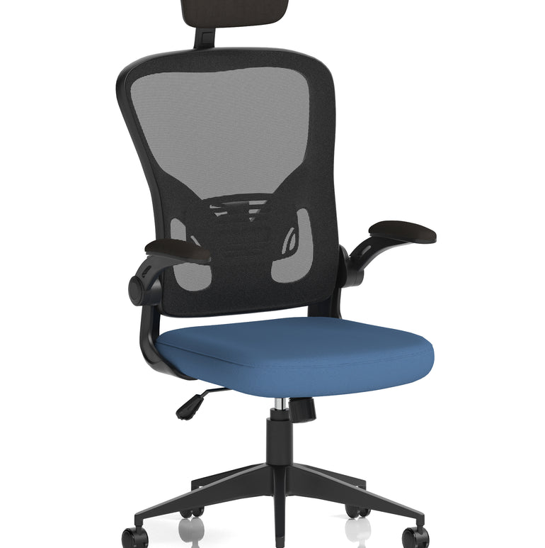 Ace Executive Mesh Chair With Folding Arms