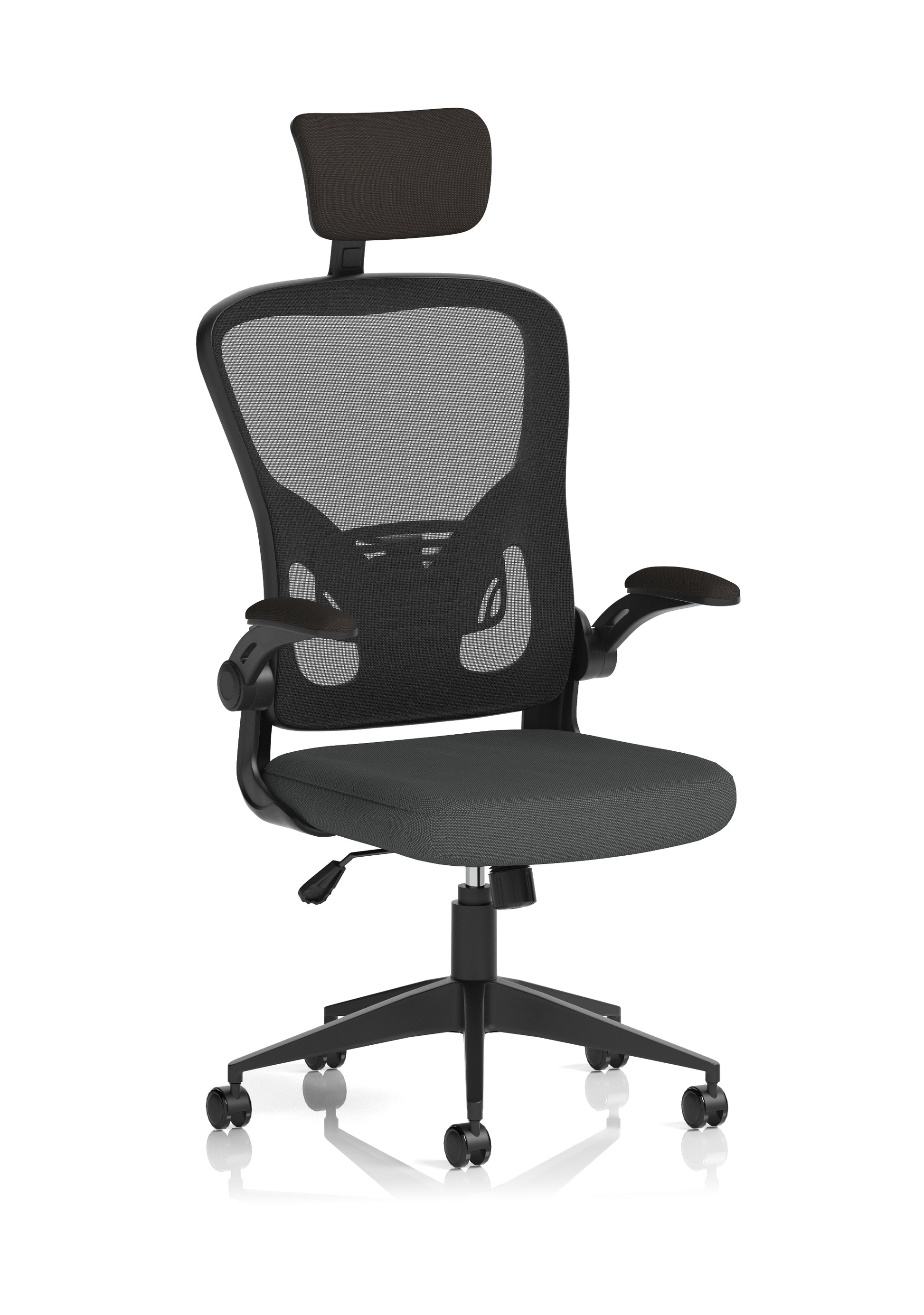 Ace Executive Mesh Chair With Folding Arms – Dynamic Office Solutions