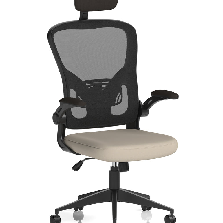 Ace Executive Mesh Chair With Folding Arms