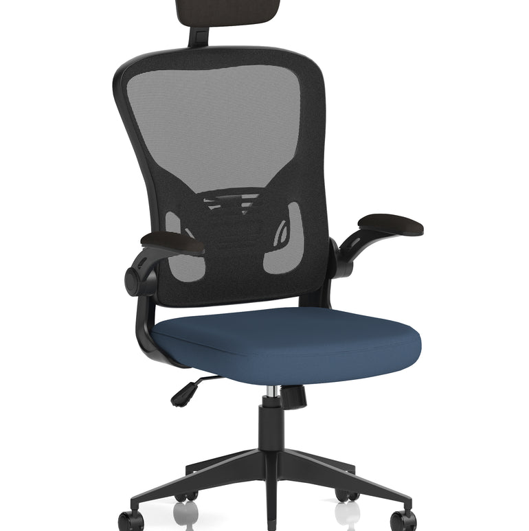Ace Executive Mesh Chair With Folding Arms