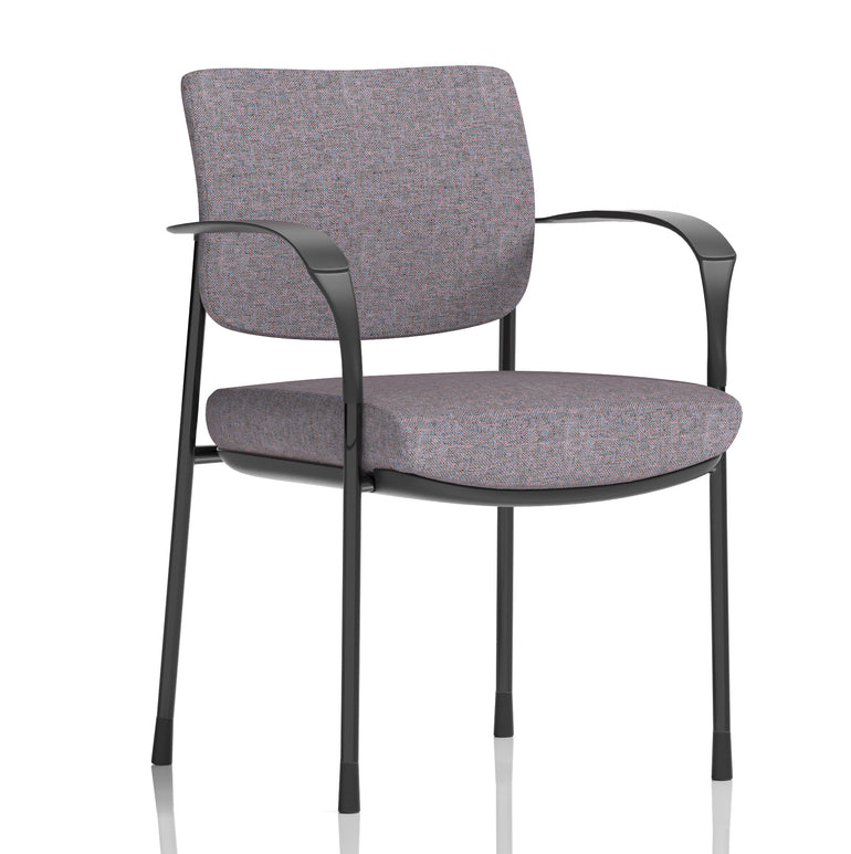 Brunswick Deluxe Medium Back Stacking Visitor Office Chair with Arms