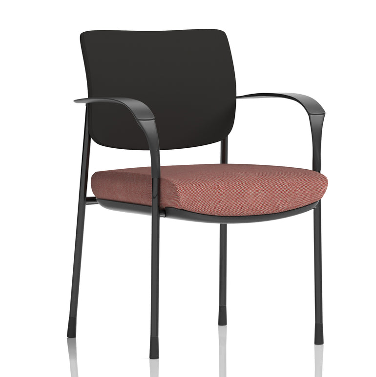 Brunswick Deluxe Medium Back Stacking Visitor Office Chair with Arms