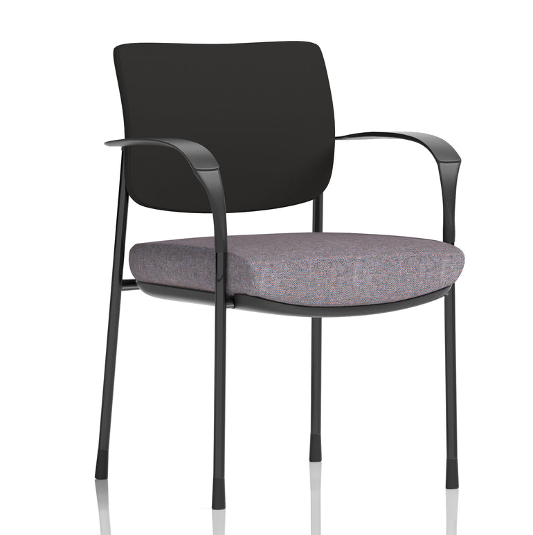 Brunswick Deluxe Medium Back Stacking Visitor Office Chair with Arms